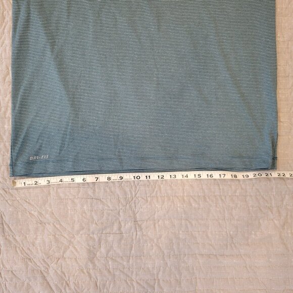 Tiger Woods Collection, Men's, Nike Dri-FIT Golf Polo, Large, Blue and Green - Picture 8 of 9